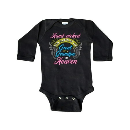 

Inktastic Great Granddaughter Gift Great Grandpa Gift Baby Girl Long Sleeve Bodysuit