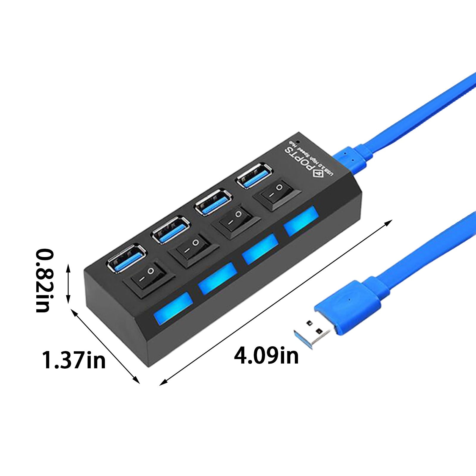 3 Set of USB HUB 3.0 4 Port Multiple Expander Multi USB Splitter Hub Use Power Adapter Computer Accessorie