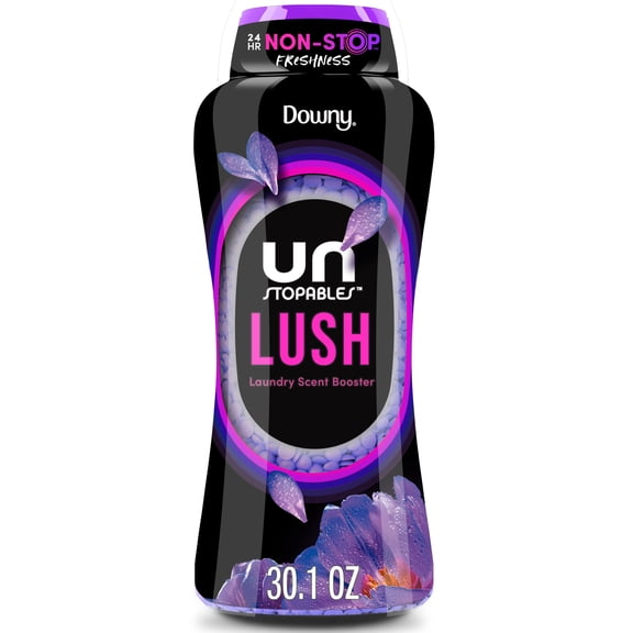 Downy Laundry Scent Beads, Unstopables In-Wash Scent Booster, Lush Scent, 30.1 oz