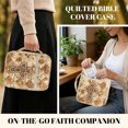 thumbnail image 5 of Pzuqiu Cross Floral Bible Cover Bag for Women Scripture Study Carrying Book Cover Quilted Church Bag with Handle Study Supplies Accessories with Tags&Bookmark Christian Gifts, 5 of 7