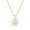 White A, variant on Women's Stainless Steel 26 Letter Necklace Hexagon White Shell Accessories with Chain Gold P