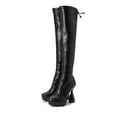 thumbnail image 6 of Mepaouo Women's Thigh High Boots Over The Knee Boot Sexy Round Toe Chunky Heels Winter Dress Shoes, 6 of 8