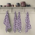 thumbnail image 5 of GZHJMY Purple Leopard Kitchen Dish Towels Set of 1,Dishcloths,Absorbent Soft Towels Hand Towels, Tea Towels,18" x 28", 5 of 7