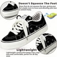 thumbnail image 4 of Knivor Sneakers for Women Low Top Canvas Lace Up Casual Skate Shoes Star Print Fashion Walking Tennis Shoes, 4 of 9