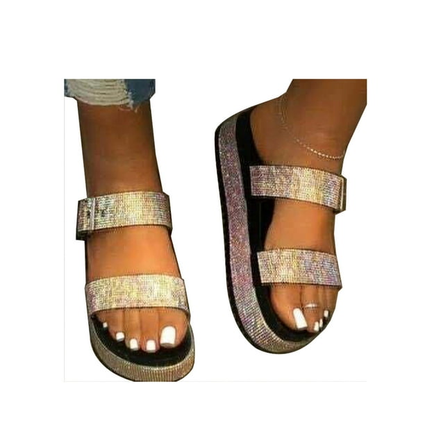 wide fit sparkly flat shoes