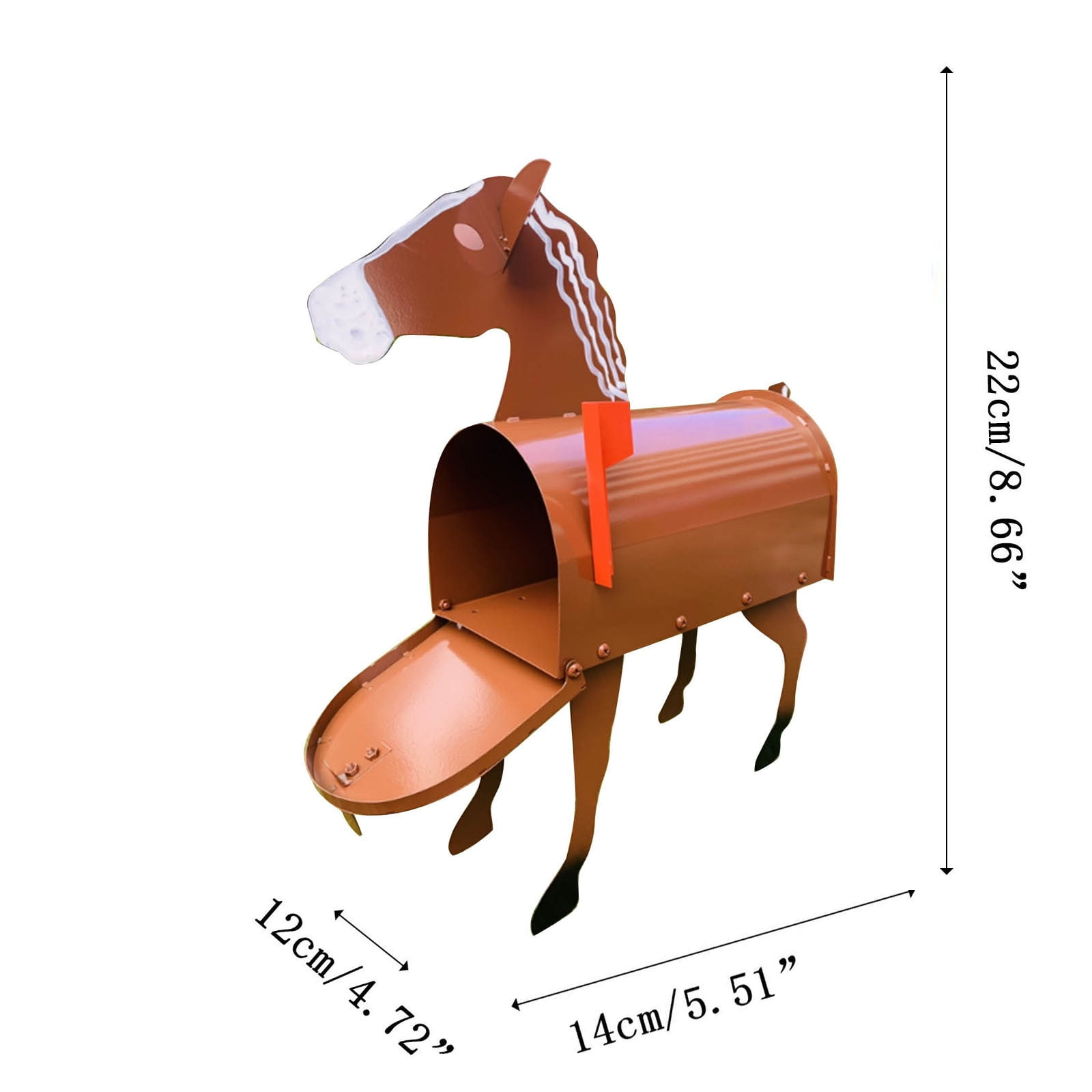 Personalized Shaped Mailbox,Creative Mailbox Animals Post Box,Creative Personalized Mailbox with Cute Shape for Garden Yard Decor Perfect for Farm Or Garden