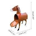 thumbnail image 2 of Personalized Shaped Mailbox,Creative Mailbox Animals Post Box,Creative Personalized Mailbox with Cute Shape for Garden Yard Decor Perfect for Farm Or Garden, 2 of 5