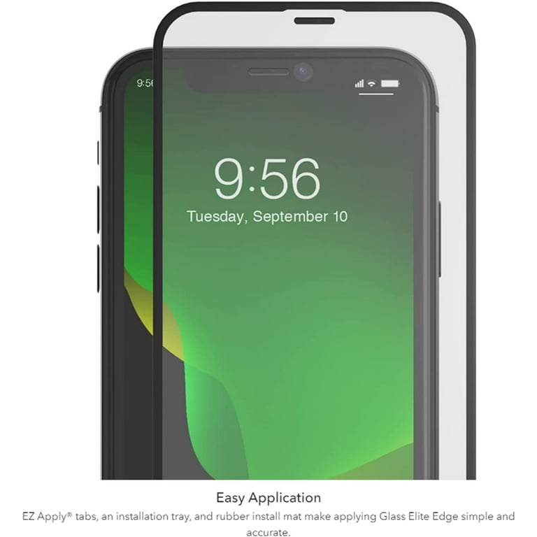 ZAGG InvisibleShield Glass Elite for iPhone 11/XR, Smudge-Free