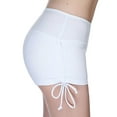 thumbnail image 3 of Women Low Waist Solid Color Side Strap Swim Trunks, 3 of 5