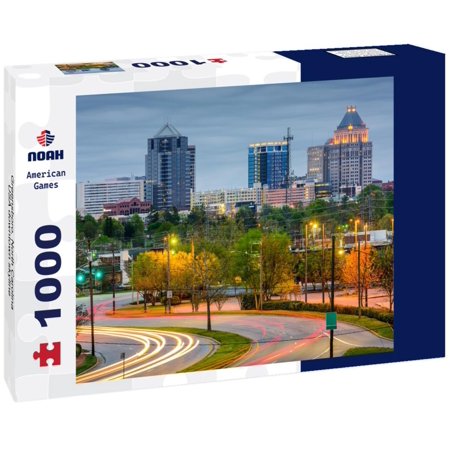 Noah Jigsaw Puzzle Greensboro, North Carolina, USA downtown skyline 1000 pieces