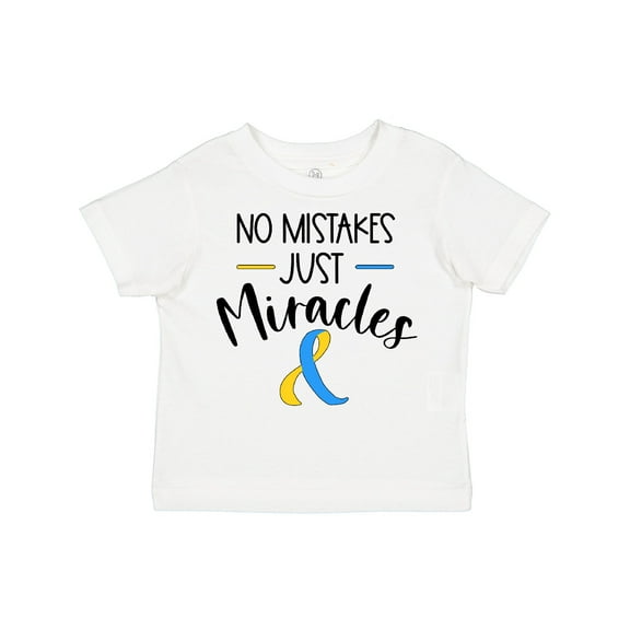 Inktastic No Mistakes, Just Miracles Down Syndrome Awareness Boys or Girls Toddler T-Shirt