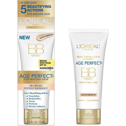 LOreal Paris Age Perfect BB cream Instant Radiance, 2.5 Ounce - 3 Pack