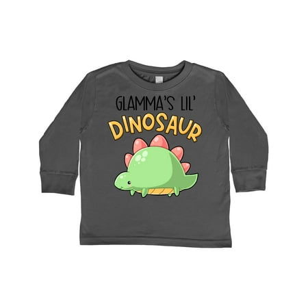 

Inktastic Glamma s Lil Dinosaur with Cute Stegosaurus Gift Toddler Boy or Toddler Girl Long Sleeve T-Shirt