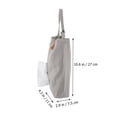 thumbnail image 4 of OULII 1Pc Car Facial Tissue Bag in Grey Canvas with Rectangular Shape for Drivers and Homeowners 10.6x4.3in, 4 of 4