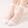 thumbnail image 2 of MIASHUI Chaussettes Chevilles Étoile Transparentes pour Femmes Chaussettes Transparentes Chaussettes Respirantes Chaussettes Basses pour Femmes Chaussettes d'Été Mode Blanc, 2 of 4