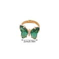 thumbnail image 3 of PVCS Dames Mode Créatif Couleur Unie Papillon Réglable Anneau avec Ouverture, 3 of 5