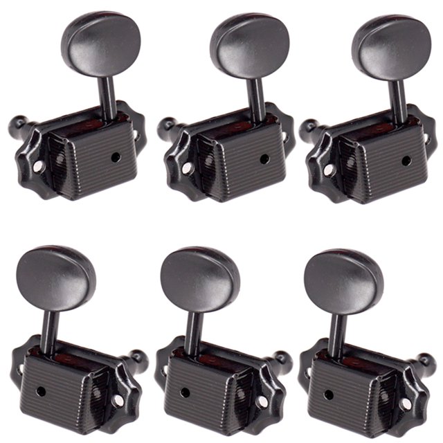 Clavijas de afinación de guitarra Clavijas de afinación de guitarra 3L 3R resistentes al desgaste 6 uds. afinadores de bloqueo de guitarra para LP EPI afinador de guitarra acústica popular eléctrica cabezales de máquina Hugtrwg Para estrenar