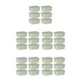 thumbnail image 1 of Bearachild Recipientes de plástico transparentes para alimentario: para almacenar ingredientes secos y líquidos Tapa hermética verde 6 piezas Type2 NO2, 1 of 6