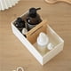thumbnail image 3 of Mango de madera bandeja entrada Sala rack misceláneas escritorio cosméticos gafas colgante pequeño objeto almacenamiento, 3 of 7