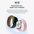 thumbnail image 4 of Reloj Inteligente Smartwatch Fralugio W18 Serie 8 Full hd Nfc BLANCO Lujo, 4 of 8