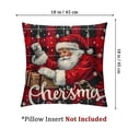 thumbnail image 4 of PIKWEEK  Merry Christmas Pillow Covers , Xmas Trees Buffalo Plaid Believe Truck Throw Pillowcases Farmhouse Decorative Cushion Cases for Home Sofa Decoration , Multiple Sizes, Set of 2 White, 4 of 7