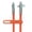 Orange, variant on HyperGear USB-C to USB-C Fast Charge and Sync Chunky180° Rugged Cable, 12 Ft., Black