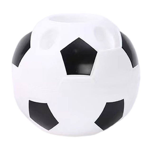Creative Football Pen Holder Desktop,Soccer Pen Holder,Soccer Shape Style Design Pencil Container,Football Pencil Cup,Cute Creative Desktop Storage Case,Table Organizer Container,1PC,3.7"x4.1"