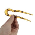 thumbnail image 5 of Unique Bargains 1 Pc Chignon Pin Wave U-shaped Hair Hairpin for Women Amber Yellow, 5 of 5
