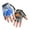 Blue, variant on lnmuld Gloves for Winters Breathable Half Finger Kids Sports Gloves for Outdoor Cycling Exercise and Play with Secure Grip Design Size:8-10