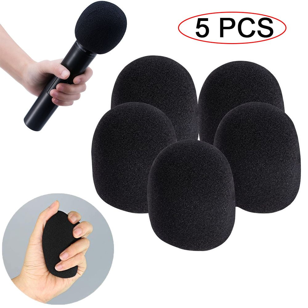 5 Pcs Washable Mic Cap Professional Protective Thicken Microphone