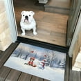 thumbnail image 2 of Hello Winter Devon Rex Football Snowman Welcome Snowy Morning Doormat Cat Lover Kitten Owner Gifts Indoor Outdoor Welcome Mat - 01012, 2 of 5