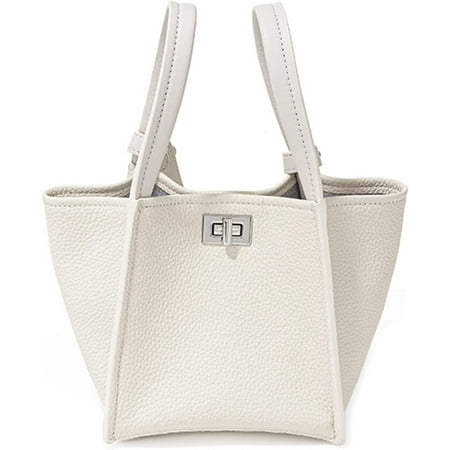 Women s Top Handle Satchel Bag Genuine Leather Bucket Bag Fashion Small Shoulder Bag Daily Commuter Handbag and Purse