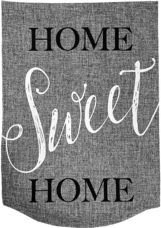 Home Sweet Home Checkers Spring Garden Flag 12.5" x 18" Briarwood Lane