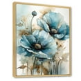 thumbnail image 2 of Designart "Poppy'S Luminous Memory" Poppy Floater Framed Canvas Art Print, 2 of 5