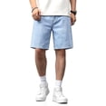 thumbnail image 3 of GINGTTO Men's Relaxed Fit Baggy Denim Shorts, 3 of 7
