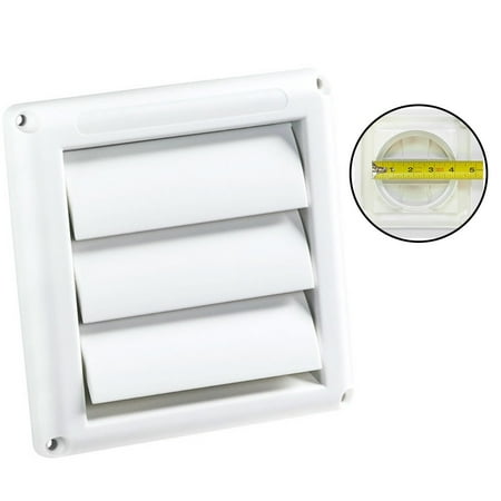 

Plastic Air Vent Grille Cover 3 Gravity Flaps Wall Ventilation Grille With Net