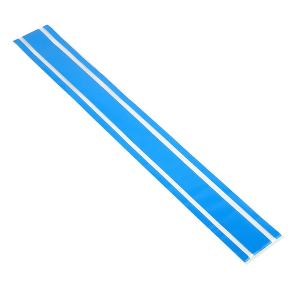 50.79''x6.30'' Car Hood Blue Stripe Sticker Auto Racing Exterior Decal Decoration for Car Hood Roof Trunk Skirt Bumper