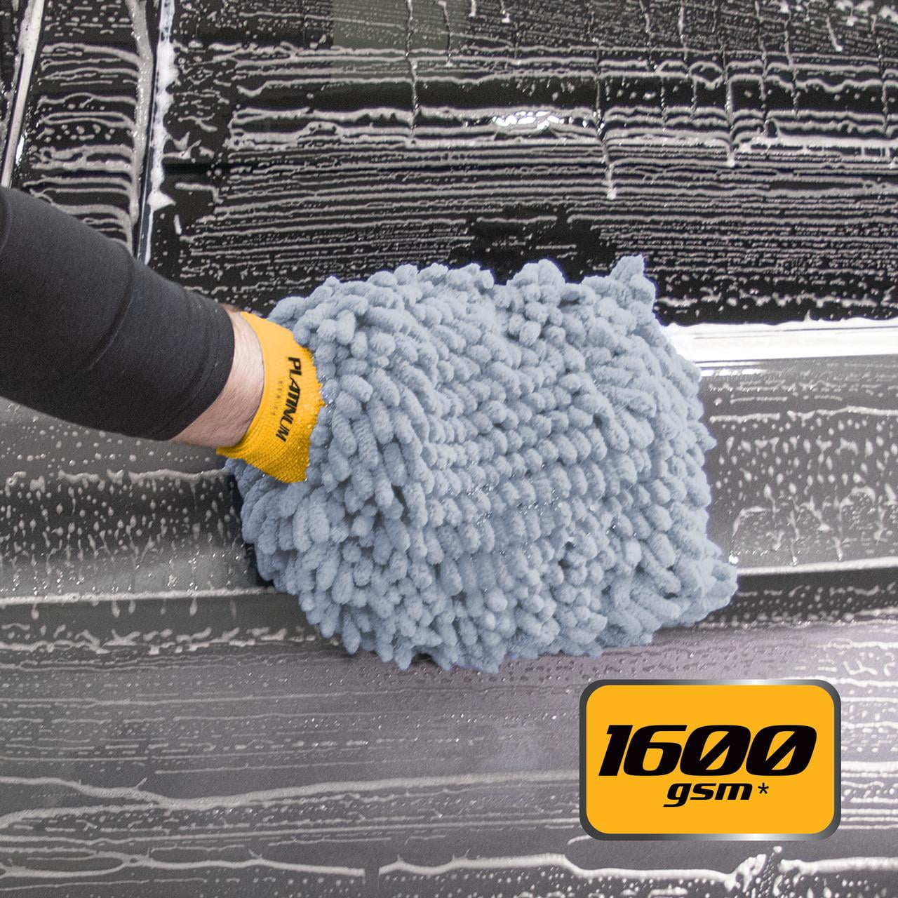Platinum Series Pro Spec Chenille Microfiber Scratch-Free Car Wash Mitt
