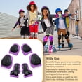 thumbnail image 1 of Ensemble de 6 Genouillères Protège-Poignets en Mousse 6 Pcs Protège-Poignets Robustes Respirant Résistant à la Pression Protège-Main Vélos à Roulettes Planche à Roulettes Patinage Conduite Violet, 1 of 9