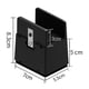 thumbnail image 3 of 2 elevadores de cama de ancho ajustable para muebles con pie de soporte de abrazadera de tornillo. Negro, 3 of 4