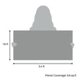 thumbnail image 4 of Dundee Deco 3D Peel and Stick Wall Panels, Alpaca Grey, Set of 10, Covers 55 sq ft, 4 of 6