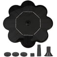 thumbnail image 2 of Solar Fountain Pump Flower Shape Solar Powered Birdbath Fountain Pump with 4 Water Spray Effects Garden Water Pump Outdoor Water Feature for Small Pond Pool and Fish Tank, 2 of 11