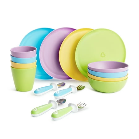 Munchkin® Baby and Toddler Dining Set, 16 Piece, Multi-Color, Unisex