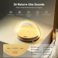 thumbnail image 6 of jiacuix Bedside Lamp With Wireless Charger, LED Night Light With Bluetooth Speaker White Noise Sound Machine, Phone Holder 5 In 1 Dimmable Small Table Lamp, Touch-Light, 6 of 9