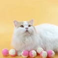 thumbnail image 7 of Baywell Cat Toy Balls, 12Pcs/set, Upgrade Kitten Plush Ball - Interactive Cat Kicker Toys for Indoor, Yellow, 7 of 7