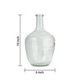 thumbnail image 6 of Serene Spaces Living 10" Clear Glass Bottle Vase -  for Coffee Table, Fireplace Mantel, Indoor Decorations, Long-Stemmed Plant Vase, Home Decor, Single, 6 of 6
