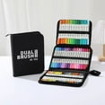 thumbnail image 4 of 60/72/80/100 Color Acrylic Pen Acrylic Marker Drawing Pen Double Tip Brush Pen for Rock Painting Glass, 4 of 10