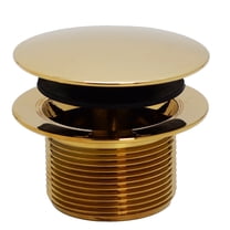 Westbrass D398R-01 1-1/2" NPSM Coarse Thread Tip-Toe Bathtub Drain, Polished Brass