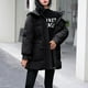 thumbnail image 5 of Parkas de manga larga para mujer, abrigo cálido con bolsillo, chaqueta larga de invierno, parkas de plumón para mujer, 5 of 7