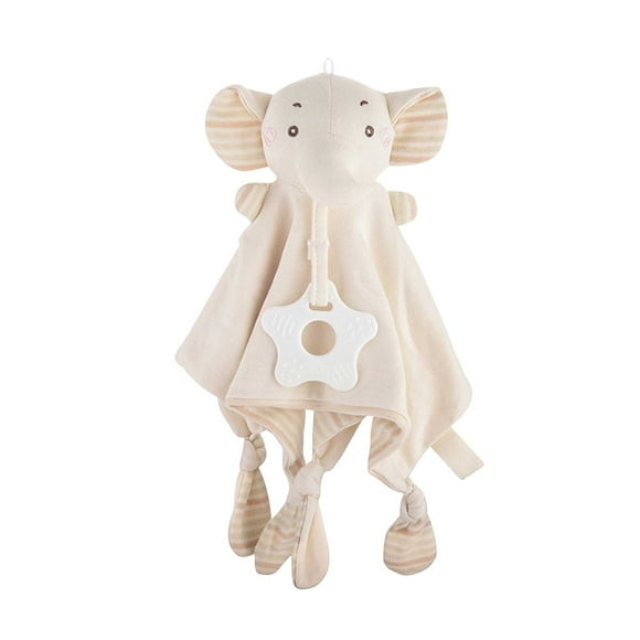 Manta de seguridad con mordedor, edredón, sonajero, toalla relajante para bebé, peluches para recién nacidos, suaves y sensoriales, regalos encantadores para niña, sonajero para cama de bebé recién na